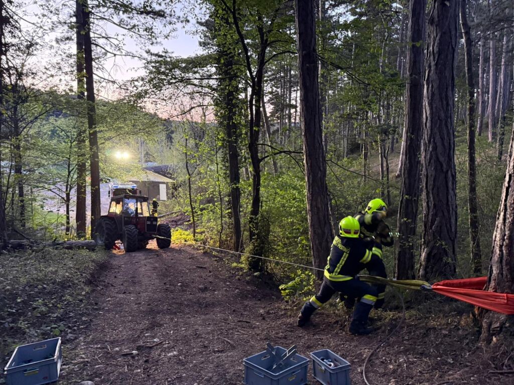 Zugsübungen „Handhabung Greifzug, Seilwinden und Anschlagmittel“