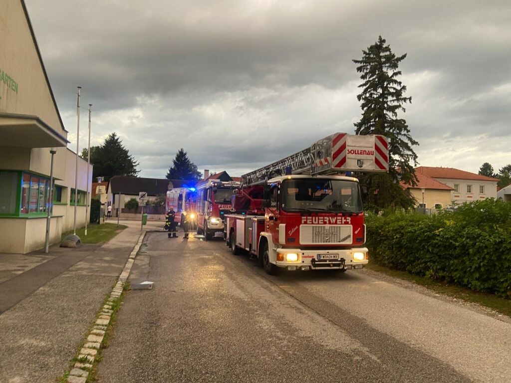 Brand einer Sauna in Steinabrückl
